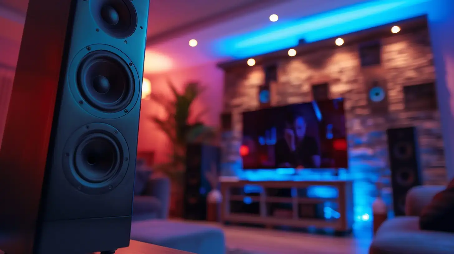 speaker in a living room